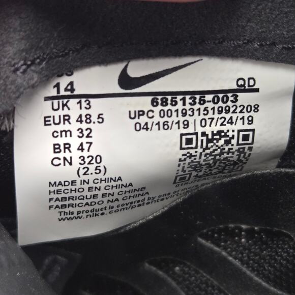 Nike Men 14 Zoom SD 4 Black Indigo Fog Track Field Shot Put Discus Throwing Shoe - Picture 13 of 13